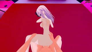 POV fucking Chika roimh a líonadh di leis an misinéirí creampie.