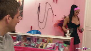 Big Tits and Nice Ass Latina Teen tricked to Rough Fuck on Work