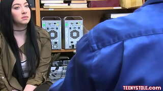 Horny and cute face teen pornstar called Amillia Onyx getting punish fucked by security guy with big dick