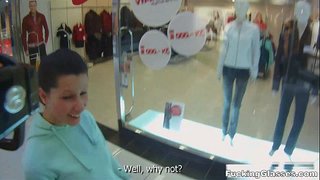 Fucking Glasses - Picking up hot chicks in a shopping mall is a great idea