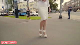 Jeny สมิทธ์ที่ดีที่สุดเซ็กซี่ผู้หญิงอยู่บนถนน