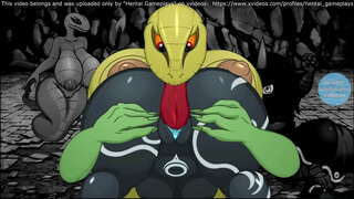 Кыз-демон трахается в жопу менен Змеями ПОРНО ОЮНУ