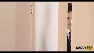 DADDY4K. Wonderful sex scene by the old father and the beautiful bride of