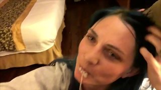 Gwraig sucks fy ceiliog ac yn gwahodd eraill i ymuno â ni Wedyn yn cael Dwy Cumshots fel gwobr Casgliad - BunnieAndTheDude